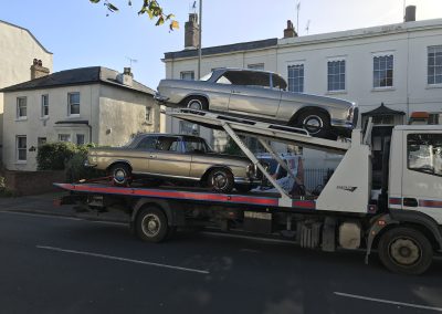 Transporting two vehicles